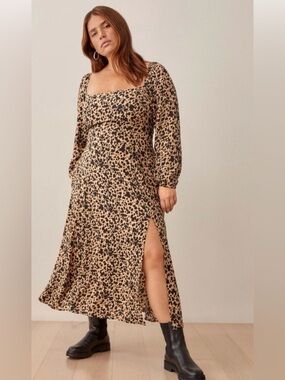 Reformation Rinna Dress in Cheetah